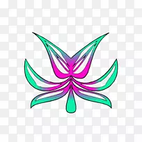 剪贴画对称图案线开花植物-abc模型-空若网 剪贴画对称图案线开花植物-abc模型-空若网