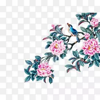 水彩画水墨画墙水彩画花-空若网 水彩画水墨画墙水彩画花-空若网