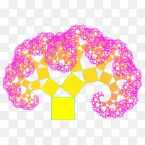 毕达哥拉斯树毕达哥拉斯定理分形数学家树-空若网 毕达哥拉斯树毕达哥拉斯定理分形数学家树-空若网