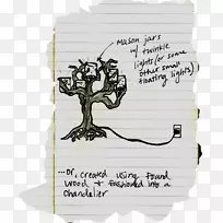 卡通字体树-树枝灯夹具-空若网 卡通字体树-树枝灯夹具-空若网