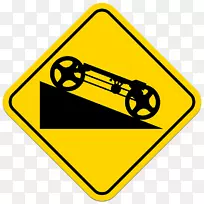 交通标志警告标志摄影插图-道路-空若网 交通标志警告标志摄影插图-道路-空若网