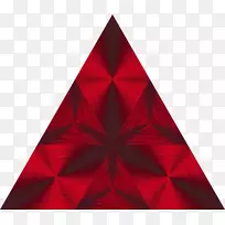 红色三角形棱镜-空若网 红色三角形棱镜-空若网
