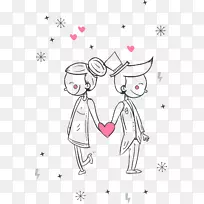 绘制爱情图像婚礼图.关怀-空若网 绘制爱情图像婚礼图.关怀-空若网