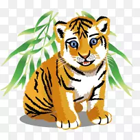 婴儿丛林动物虎夹艺术动物-空若网 婴儿丛林动物虎夹艺术动物-空若网