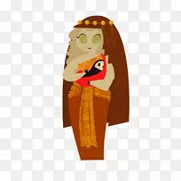 插图卡通面部头发橙色S.A。-迪拜沙漠-空若网 插图卡通面部头发橙色S.A。-迪拜沙漠-空若网