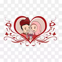 插画艺术情人节爱情婚礼-空若网 插画艺术情人节爱情婚礼-空若网