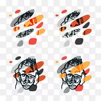 标志产品设计字体剪贴画盲轮廓毕加索-空若网 标志产品设计字体剪贴画盲轮廓毕加索-空若网