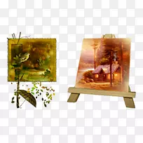 秋季中央博客形象绘画-树叶-空若网 秋季中央博客形象绘画-树叶-空若网