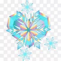 对称线型图形插图.雪花心图-空若网 对称线型图形插图.雪花心图-空若网