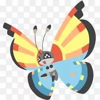 蝴蝶昆虫产品设计剪贴画.自然背景-空若网 蝴蝶昆虫产品设计剪贴画.自然背景-空若网