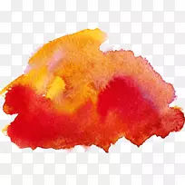 水彩画图形插图图像摄影.红色物体-空若网 水彩画图形插图图像摄影.红色物体-空若网