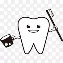 牙刷剪贴画牙医插画-空若网 牙刷剪贴画牙医插画-空若网