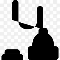 黑色剪影产品设计手指真空图标-空若网 黑色剪影产品设计手指真空图标-空若网