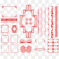 图像png图片设计adobe Photoshop母模-红色格子边框-空若网 图像png图片设计adobe Photoshop母模-红色格子边框-空若网