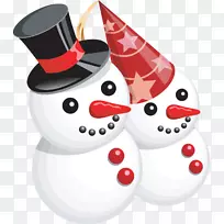 雪人圣诞剪贴画-空若网 雪人圣诞剪贴画-空若网