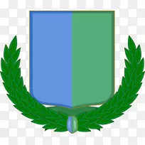 叶麻花型树开花植物-阿尔巴尼亚徽章-空若网 叶麻花型树开花植物-阿尔巴尼亚徽章-空若网