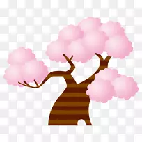 樱花插图图片插画-空若网 樱花插图图片插画-空若网