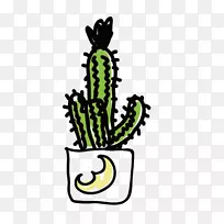 仙人掌图形剪贴画设计-带脸仙人掌-空若网 仙人掌图形剪贴画设计-带脸仙人掌-空若网