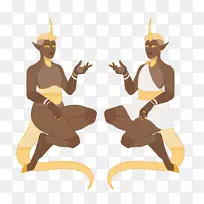 插图卡通头饰手指木薯背景-空若网 插图卡通头饰手指木薯背景-空若网