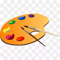 水彩画调色板图形图像.画笔设计元素-空若网 水彩画调色板图形图像.画笔设计元素-空若网