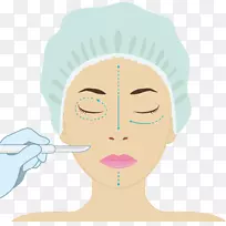 眼科整形手术面部插图鼻子-空若网 眼科整形手术面部插图鼻子-空若网