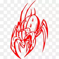 剪贴画十足类艺术卡通昆虫点缀-空若网 剪贴画十足类艺术卡通昆虫点缀-空若网