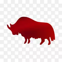 牛剪艺术剪影鼻子红。-空若网 牛剪艺术剪影鼻子红。-空若网