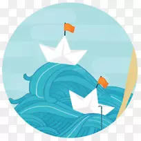 海洋插图绿松石-奥古斯丁图形-空若网 海洋插图绿松石-奥古斯丁图形-空若网