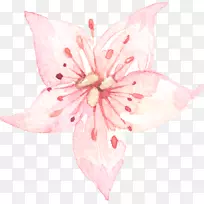 花水彩画手绘-空若网 花水彩画手绘-空若网