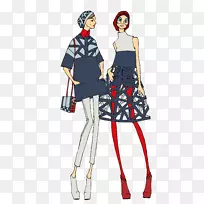 时尚插画水彩画素描-空若网 时尚插画水彩画素描-空若网