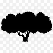 开花植物的字体剪影叶-空若网 开花植物的字体剪影叶-空若网