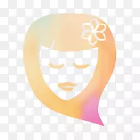 鼻子黄色字体卡通脸颊-空若网 鼻子黄色字体卡通脸颊-空若网