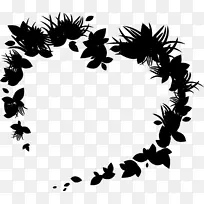 剪贴画图案剪影叶开花植物-空若网 剪贴画图案剪影叶开花植物-空若网