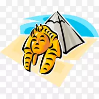 吉萨巨大的金字塔,埃及金字塔的狮身人面像,剪贴画虎-空若网 吉萨巨大的金字塔,埃及金字塔的狮身人面像,剪贴画虎-空若网