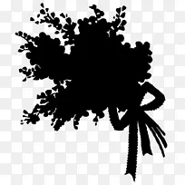 开花植物的字体剪影叶-空若网 开花植物的字体剪影叶-空若网