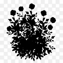 图案字体剪影叶开花植物-空若网 图案字体剪影叶开花植物-空若网