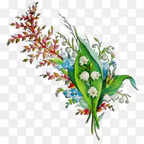 花卉设计切花花束插画-空若网 花卉设计切花花束插画-空若网