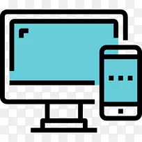 图形计算机图标插图计算机监视器adobe插画器-空若网 图形计算机图标插图计算机监视器adobe插画器-空若网