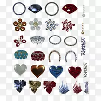 心形车身首饰m-095-附加背景-空若网 心形车身首饰m-095-附加背景-空若网