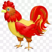 鸡水彩画十二生肖-空若网 鸡水彩画十二生肖-空若网