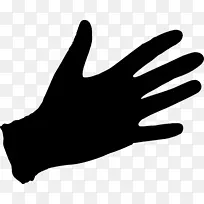 拇指夹艺术手套线轮廓-空若网 拇指夹艺术手套线轮廓-空若网