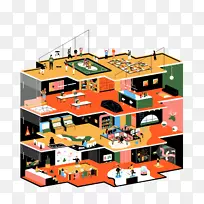 萨凡纳艺术和设计学院插图图形设计-流动卡通-空若网 萨凡纳艺术和设计学院插图图形设计-流动卡通-空若网