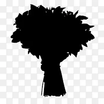 树木剪影字体叶开花植物-空若网 树木剪影字体叶开花植物-空若网