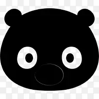 熊夹艺术图案鼻子黑色m-拜贡图标-空若网 熊夹艺术图案鼻子黑色m-拜贡图标-空若网