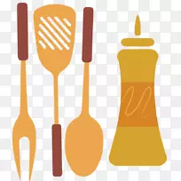 木勺厨房用具贴纸.敬礼针-空若网 木勺厨房用具贴纸.敬礼针-空若网