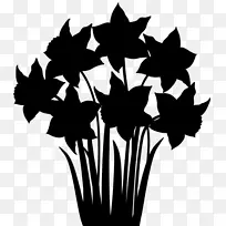 剪贴画叶植物茎轮廓开花植物-空若网 剪贴画叶植物茎轮廓开花植物-空若网