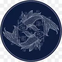 钴蓝图案餐具.后期载体-空若网 钴蓝图案餐具.后期载体-空若网