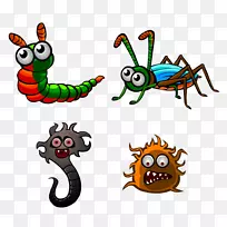 剪贴画插图昆虫卡通线-星图-空若网 剪贴画插图昆虫卡通线-星图-空若网