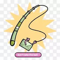 钓鱼电子邮件剪辑艺术插图图形设计-辅助横幅-空若网 钓鱼电子邮件剪辑艺术插图图形设计-辅助横幅-空若网