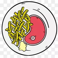 牛排肉饼绘餐厅-芭丝谢芭卡通-空若网 牛排肉饼绘餐厅-芭丝谢芭卡通-空若网